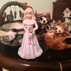 Vintage Enesco birthday girl figurine